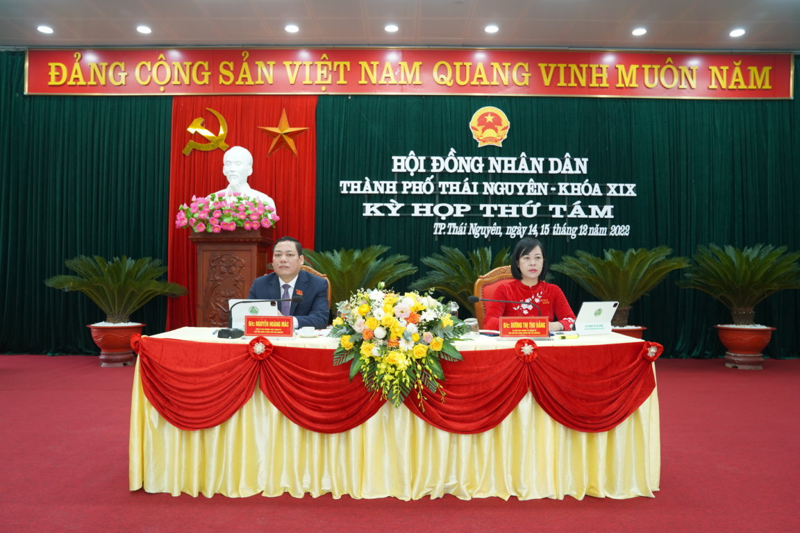 Khai mạc trọng thể Kỳ họp thứ tám, HĐND thành phố Thái Nguyên khóa XIX, nhiệm kỳ 2021 - 2026